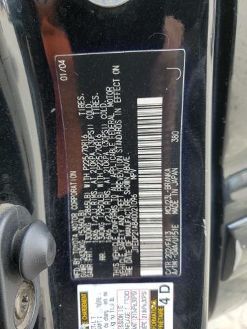 JTEDP21A840021096 - 2004 TOYOTA HIGHLANDER BASE Черный фото 13