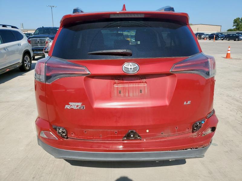 2T3ZFREV7GW263381 - 2016 TOYOTA RAV4 LE RED photo 6