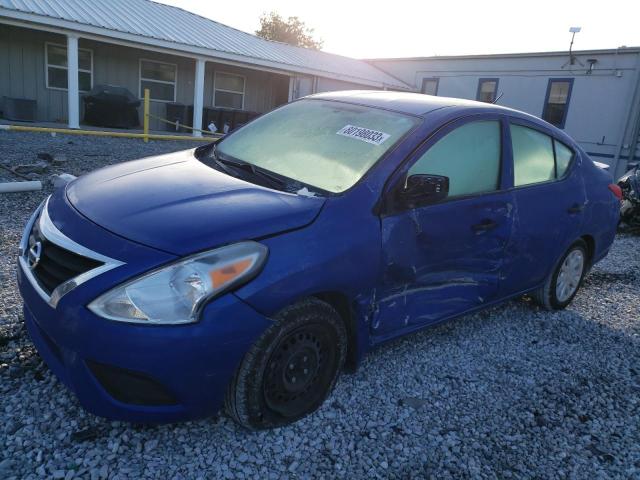 3N1CN7AP6HL888130 - 2017 NISSAN VERSA S BLUE photo 1