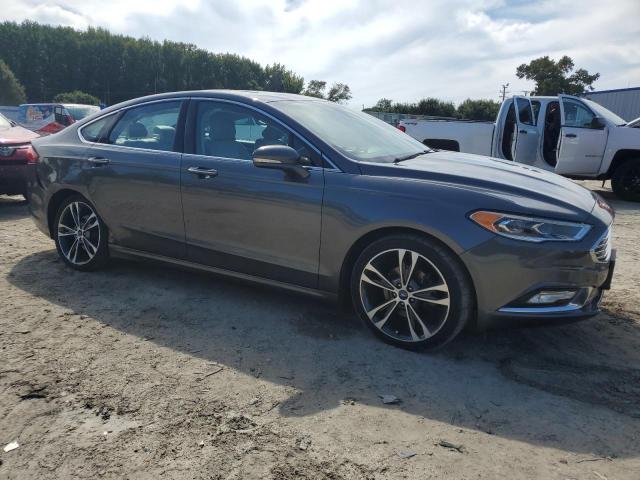 3FA6P0K9XHR212634 - 2017 FORD FUSION TITANIUM Graphite photo 4