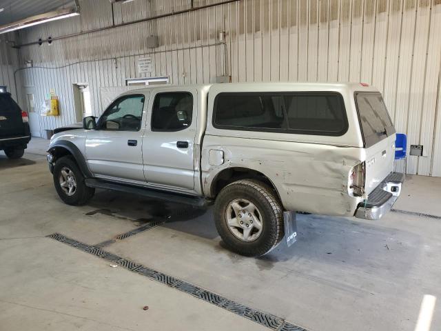 5TEHN72N93Z263324 - 2003 TOYOTA TACOMA DOUBLE CAB SILVER photo 2