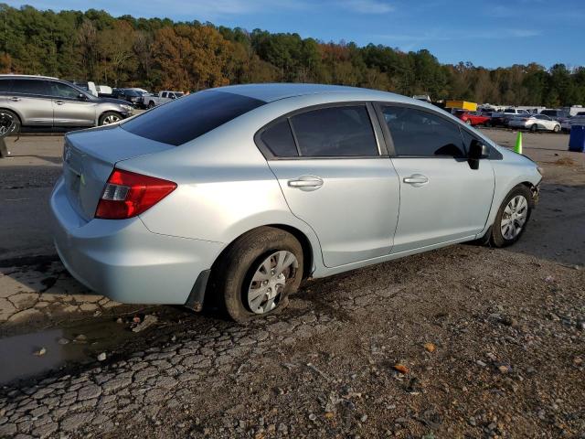 2HGFB2F50CH566275 - 2012 HONDA CIVIC LX SILVER photo 3