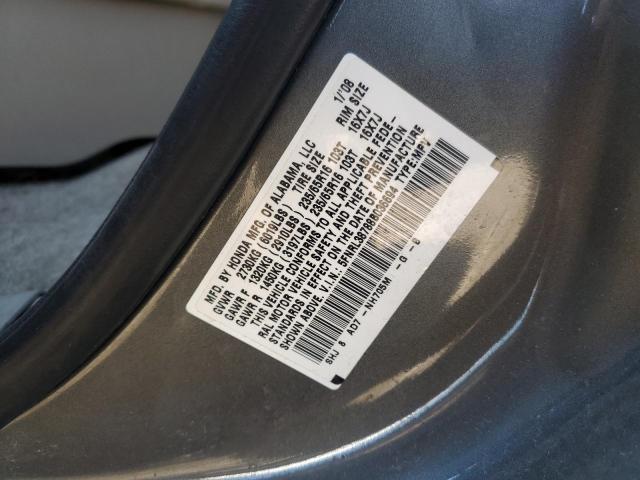 5FNRL38788B036694 - 2008 HONDA ODYSSEY EXL SILVER photo 13