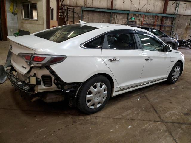 KMHE24L13HA056608 - 2017 HYUNDAI SONATA HYBRID WHITE photo 3