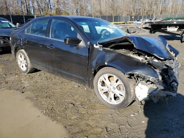 3FAHP0HA2CR360635 - 2012 FORD FUSION SE BLACK photo 4