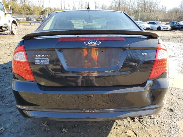 3FAHP0HA2CR360635 - 2012 FORD FUSION SE BLACK photo 6