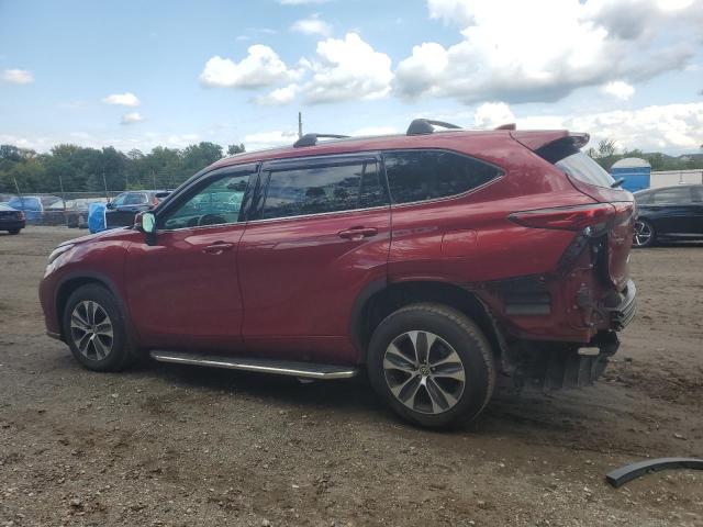 5TDHZRBH9LS055886 - 2020 TOYOTA HIGHLANDER XLE Rojo foto 2