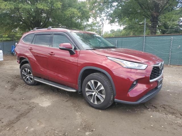 5TDHZRBH9LS055886 - 2020 TOYOTA HIGHLANDER XLE Rojo foto 4