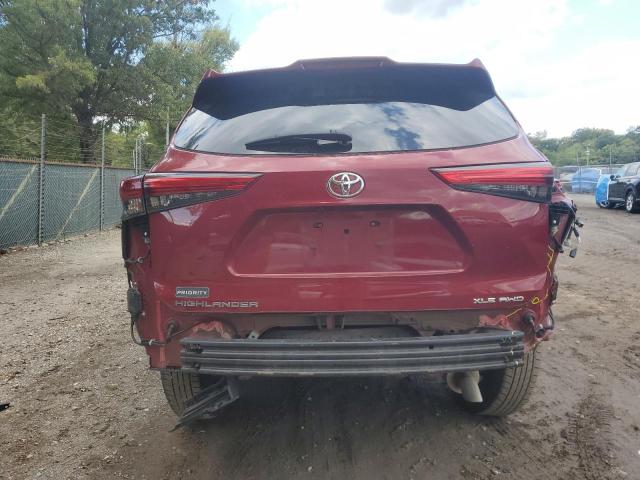 5TDHZRBH9LS055886 - 2020 TOYOTA HIGHLANDER XLE Rojo foto 6