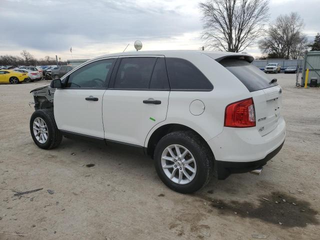 2FMDK3GC6DBC49187 - 2013 FORD EDGE SE WHITE photo 2