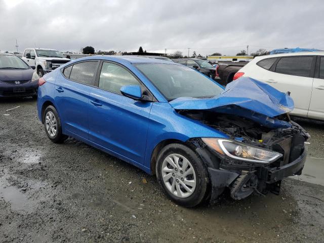 KMHD74LF1HU085869 - 2017 HYUNDAI ELANTRA SE BLUE photo 4