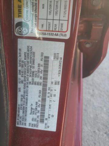 3FADP4EJ9HM132324 - 2017 FORD FIESTA SE RED photo 13