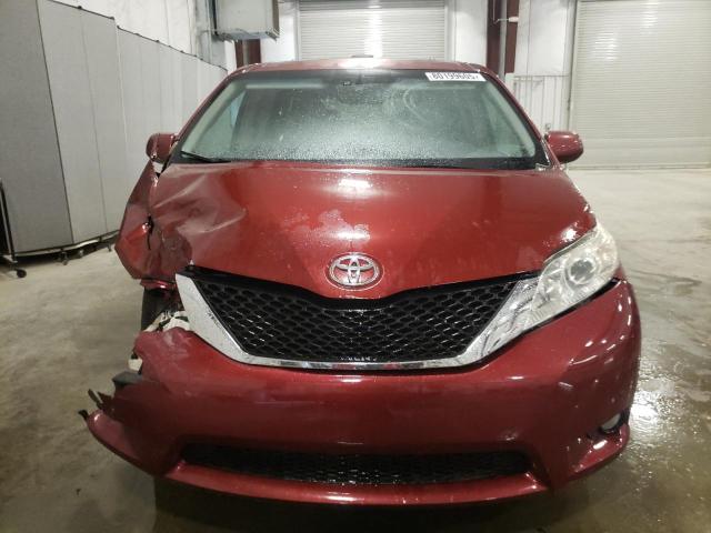 5TDDK3DCXCS030965 - 2012 TOYOTA SIENNA XLE 红色 照片 5