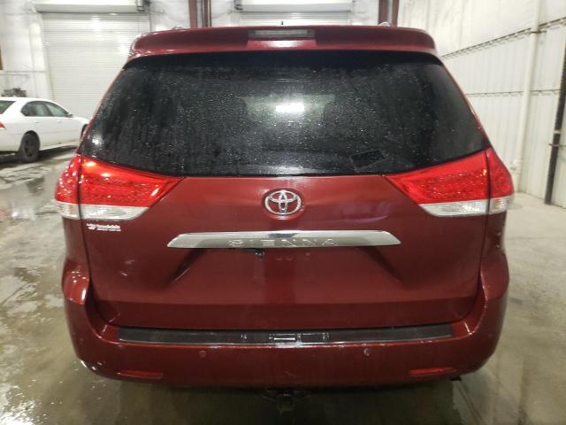 5TDDK3DCXCS030965 - 2012 TOYOTA SIENNA XLE 红色 照片 6