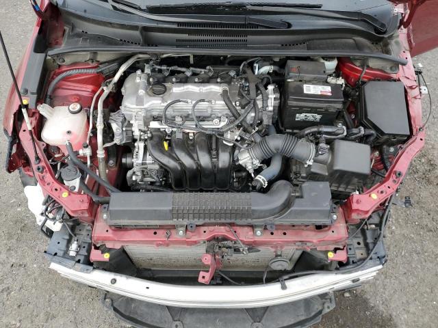 JTDEPMAE4NJ226613 - 2022 TOYOTA COROLLA LE RED photo 11