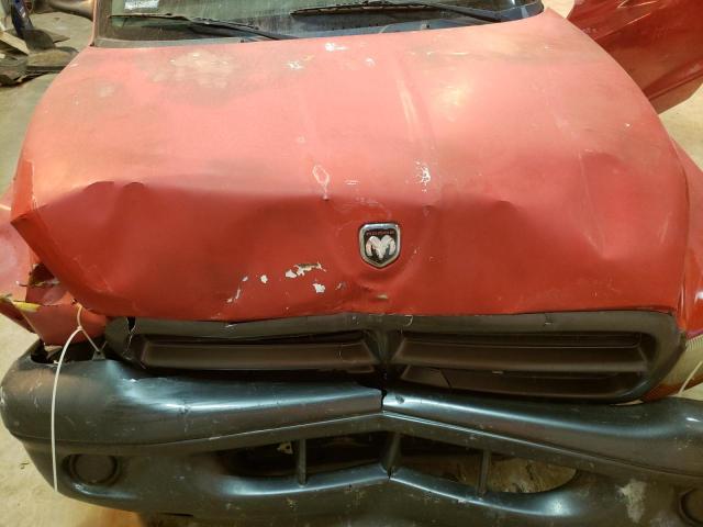 1B7GL12X42S718339 - 2002 DODGE DAKOTA BASE RED photo 11