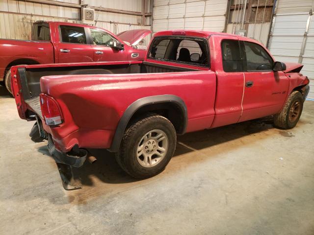 1B7GL12X42S718339 - 2002 DODGE DAKOTA BASE RED photo 3