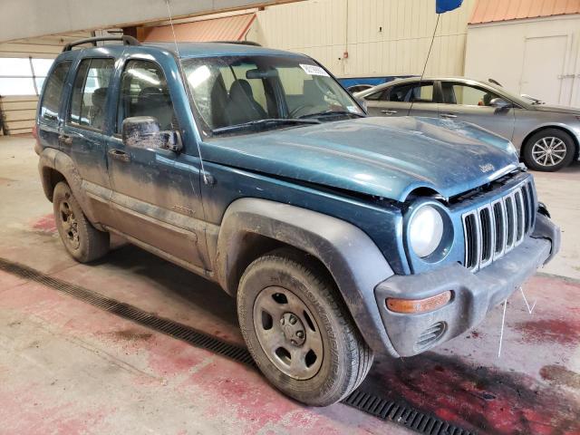 1J4GK48K94W143404 - 2004 JEEP LIBERTY SPORT BLUE photo 4