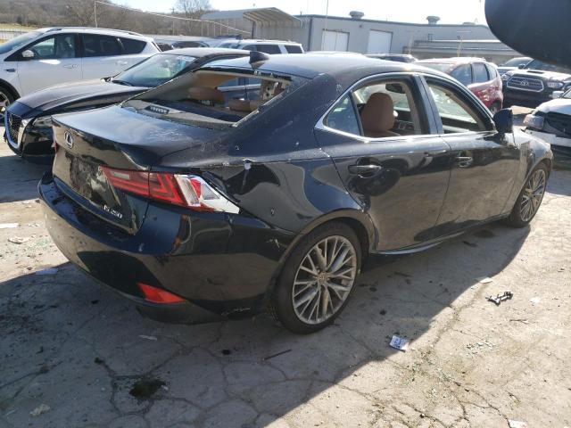 JTHBF1D25F5069625 - 2015 LEXUS IS 250 BLACK photo 3