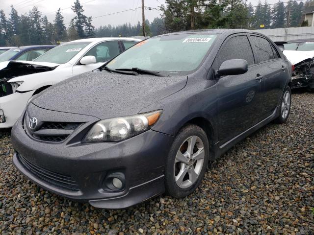 2T1BU4EE4BC693673 - 2011 TOYOTA COROLLA BASE GRAY photo 1