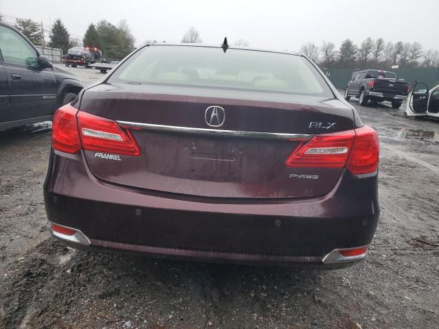 JH4KC1F95EC007252 - 2014 ACURA RLX ADVANCE BROWN photo 6