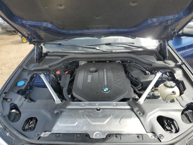 5UXTS3C58KLR72686 - 2019 BMW X3 XDRIVEM40I ლურჯი ფოტო 12