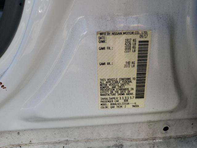 1N4AL3AP6JC113157 - 2018 NISSAN ALTIMA 2.5 თეთრი ფოტო 12