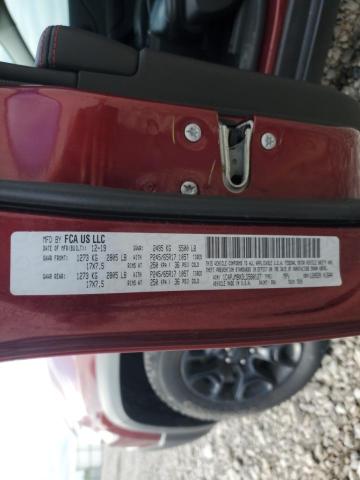 1C4PJMBX3LD580127 - 2020 JEEP CHEROKEE TRAILHAWK 红色 照片 12