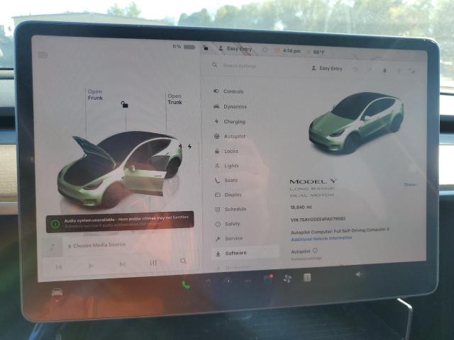 7SAYGDEE4PA079582 - 2023 TESLA MODEL Y ნაცრისფერი ფოტო 9