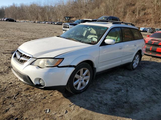 4S4BP62C287324385 - 2008 SUBARU OUTBACK 2.5I LIMITED WHITE photo 1