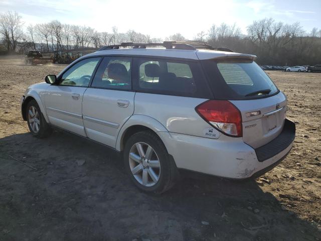 4S4BP62C287324385 - 2008 SUBARU OUTBACK 2.5I LIMITED WHITE photo 2