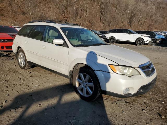 4S4BP62C287324385 - 2008 SUBARU OUTBACK 2.5I LIMITED WHITE photo 4