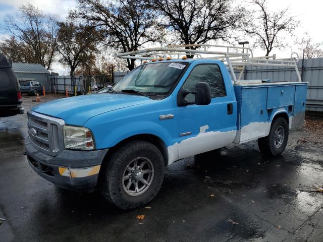 1FDSF34P86EC99017 - 2006 FORD F350 SRW SUPER DUTY BLUE photo 1