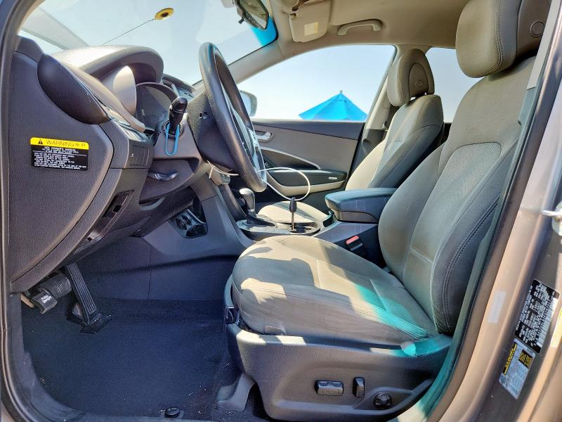 5XYZU3LB2FG297317 - 2015 HYUNDAI SANTA FE S GRAY photo 7