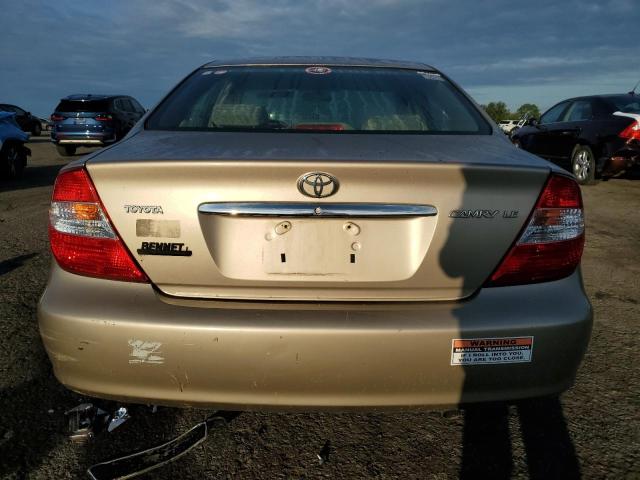 JTDBE32K620133259 - 2002 TOYOTA CAMRY LE BEIGE photo 6