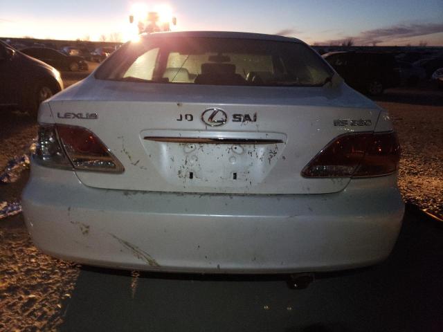 JTHBA30G165149435 - 2006 LEXUS ES 330 WHITE photo 6