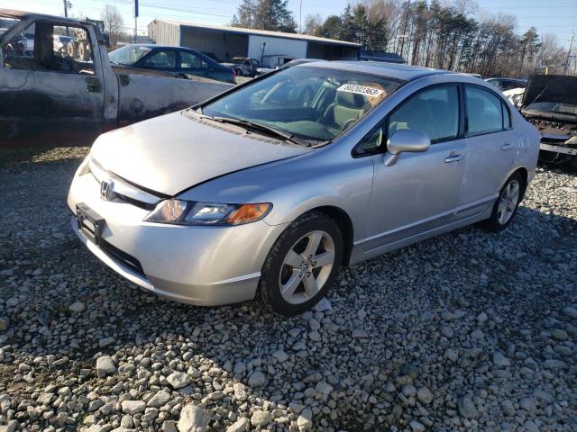 1HGFA16866L073151 - 2006 HONDA CIVIC EX SILVER photo 1