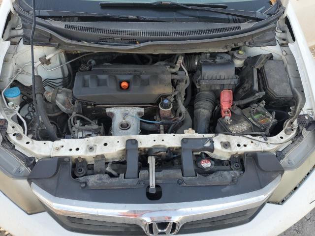 19XFB2F50CE384747 - 2012 HONDA CIVIC LX WHITE photo 11