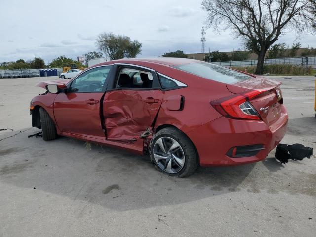 2HGFC2F67MH548900 - 2021 HONDA CIVIC LX RED photo 2