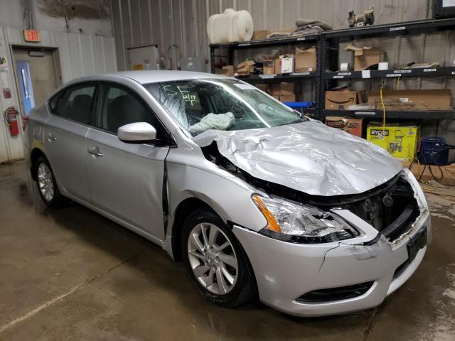 3N1AB7AP8FY234195 - 2015 NISSAN SENTRA S SILVER photo 4