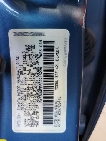 5YFBU4EE6DP216228 - 2013 TOYOTA COROLLA BASE Blau Foto 13