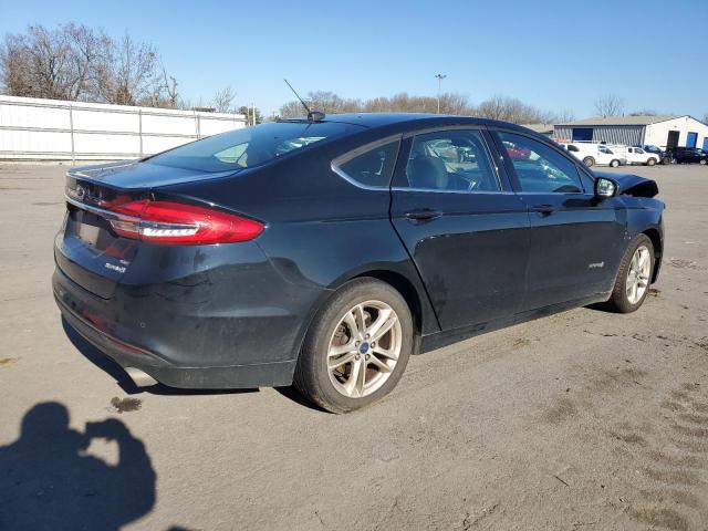 3FA6P0LU9JR178856 - 2018 FORD FUSION SE HYBRID BLACK photo 3