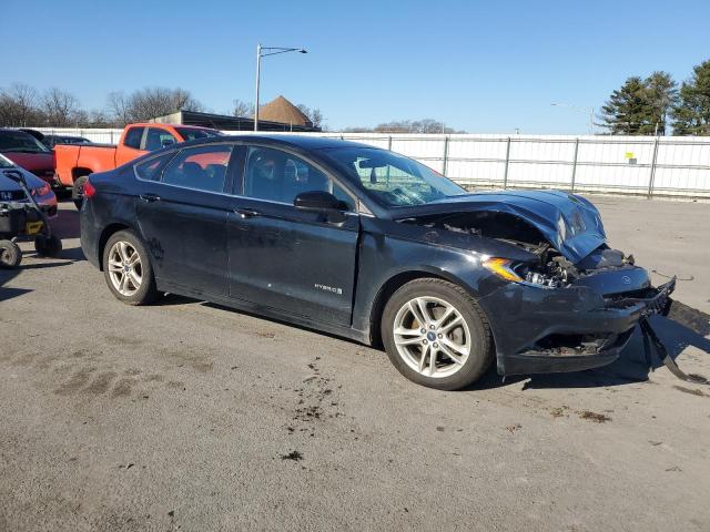 3FA6P0LU9JR178856 - 2018 FORD FUSION SE HYBRID BLACK photo 4