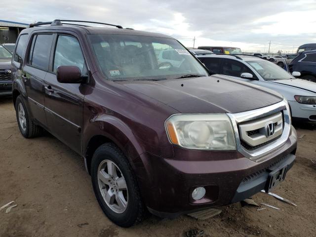 5FNYF4H51AB016865 - 2010 HONDA PILOT EXL BURGUNDY photo 4