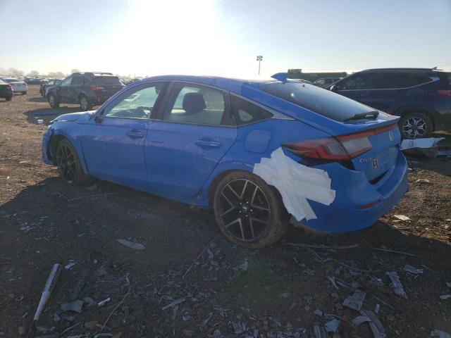 19XFL1H81NE021228 - 2022 HONDA CIVIC SPORT TOURING 蓝色 照片 2