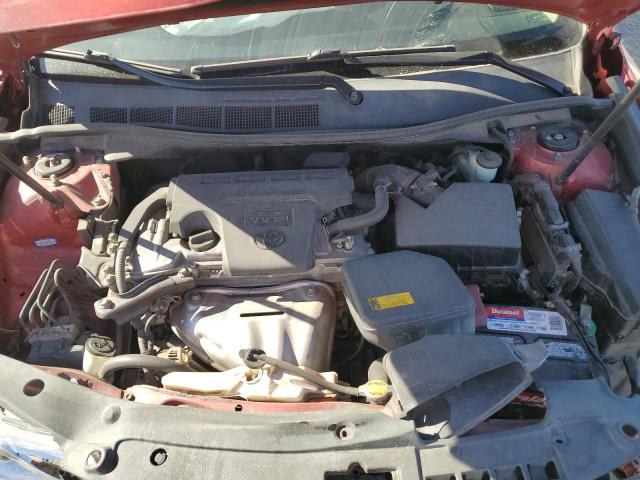 4T4BF1FK2CR247640 - 2012 TOYOTA CAMRY BASE 红色 照片 11