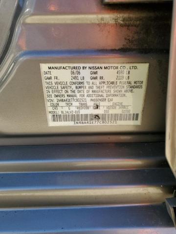 1N4BA41E77C802521 - 2007 NISSAN MAXIMA SE GOLD photo 12