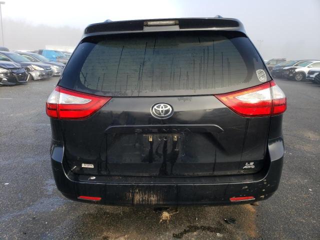 5TDJK3DC1FS121159 - 2015 TOYOTA SIENNA LE BLACK photo 6