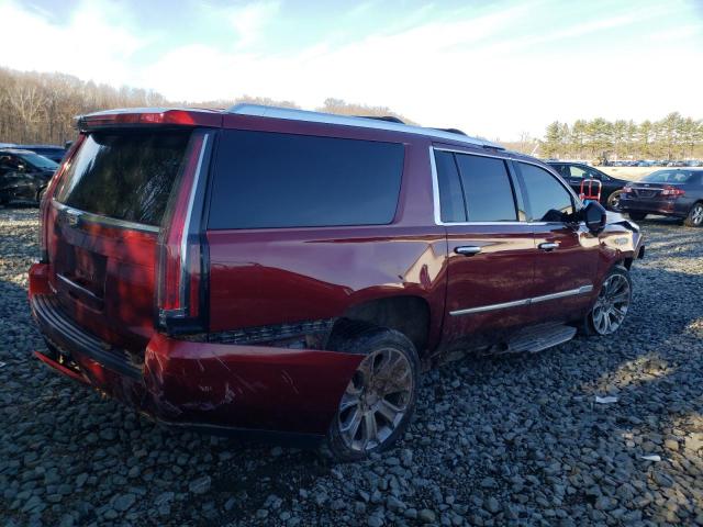 1GYS4HKJ7GR307246 - 2016 CADILLAC ESCALADE ESV LUXURY RED photo 3