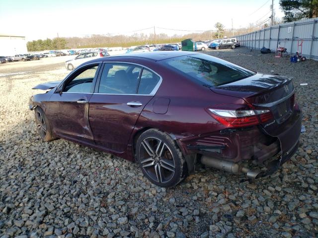 1HGCR2F55HA089072 - 2017 HONDA ACCORD SPORT BURGUNDY photo 2